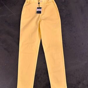 Oscar de la renta yellow pants